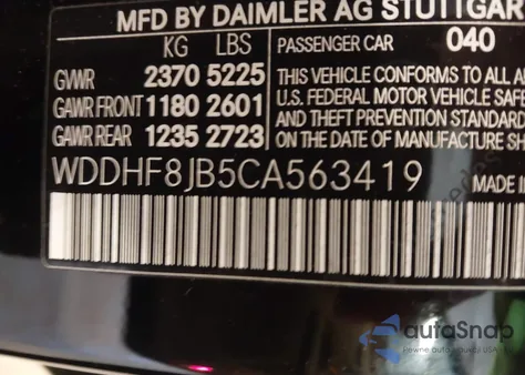 2012 Mercedes-Benz E 350 4Matic из США, поврежденный, VIN WDDHF8JB5CA563419